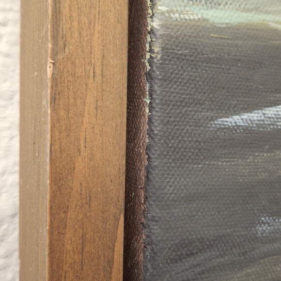 Twilight Coast Impressionistic Painting on Canvas Framed 18" wide x 22"tall - Picture 9 of 10